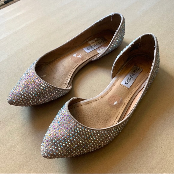 steve madden rhinestone flats